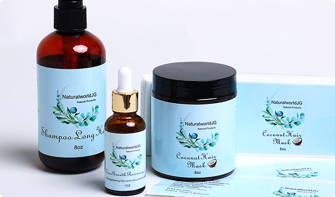 PE Label Paper in Shampoo Packaging