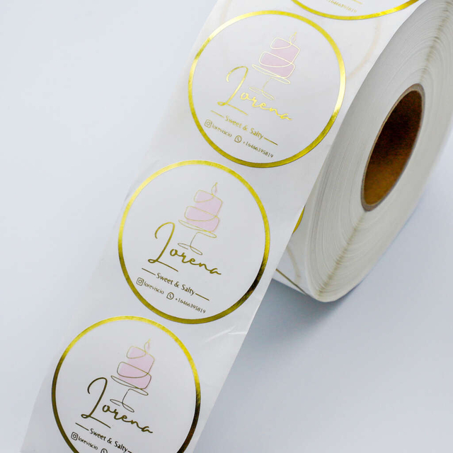 Glossy White PVC Label