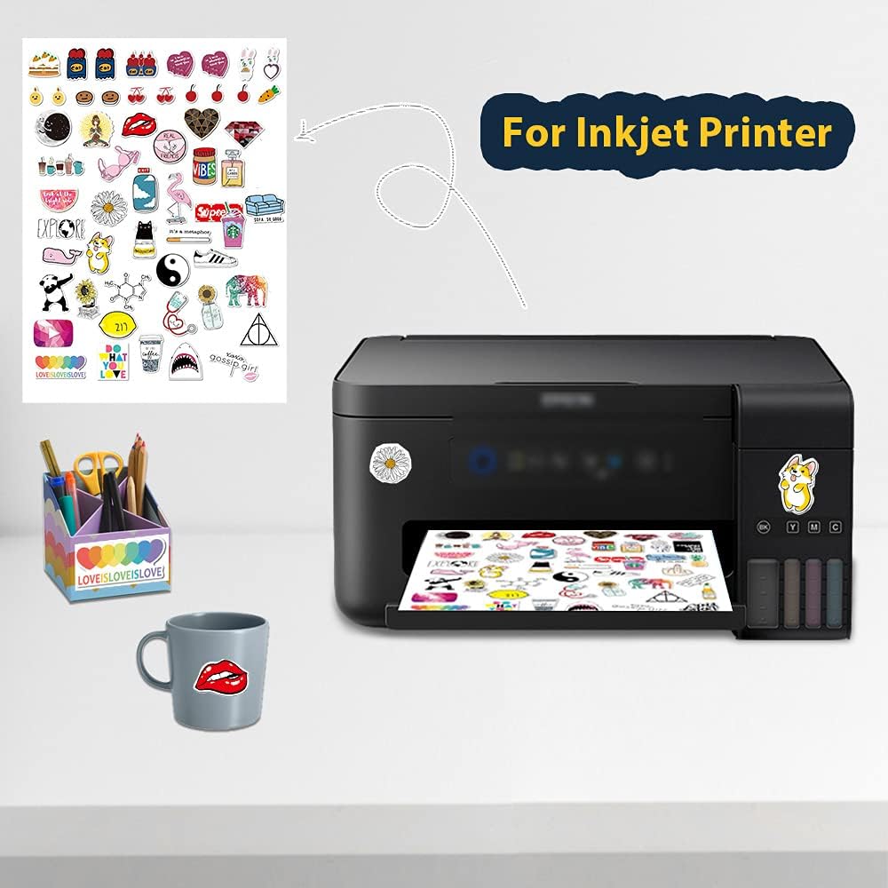 Printing clear text on glossy PP labels